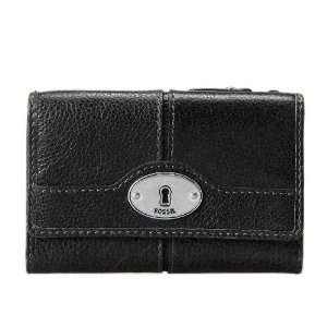  Fossil Womens Maddox Leather Flap Multifunction Wallet 