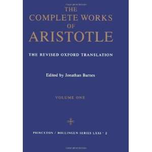   Complete Works of Aristotle, Vol. 1 (9780691016504) Aristotle Books