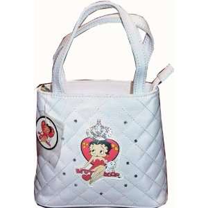    Betty Boop Quilted Pocketbook Hand Bag Purse White 