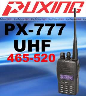 Puxing PX 777 UH 465 520 Mhz UHF Ham radio + Earpiece  