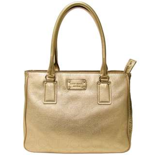 NEW Kate Spade Gold Leather York Street Rue Tote NWT  