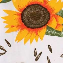    resistant Sunflower Print Oilcloth Fabric 47 1 yard 