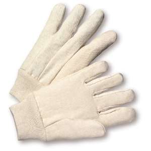 West Chester 708LC Cotton Glove, Knit Wrist Cuff, 9.5 Length, Large 