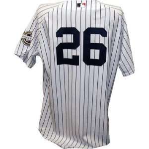Jose Molina #26 2009 Yankees Game Issued Pinstripe Jersey w/ Inaugural 