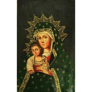  Madonna & Child Cuzco Oil Painting Peru Mary Jesus