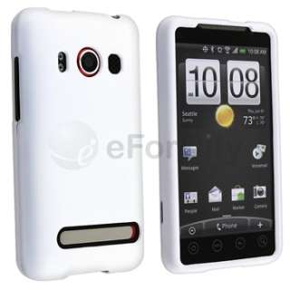 White Hard Case Cover for New HTC EVO 4G Phone  