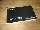 2003 Durango SLT SXT Sport 4x4 Owners Manual 03