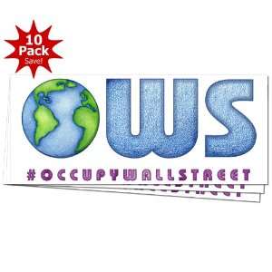 Hashtag Occupy Wall Street Global OWS WE ARE THE 99% Window or Bumper 