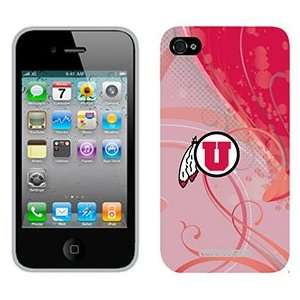  University of Utah Swirl on Verizon iPhone 4 Case by 