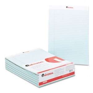   Colored Perforated Note Pads, Wide Rule, Letter, Blue, 50 Sheet, Dozen