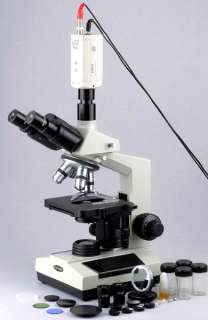 PROFESSIONAL COMPOUND VIDEO MICROSCOPE SYSTEM 40 1600X 013964564006 