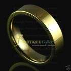 Pacific 8MM TUNGSTEN CARBIDE TUBE RING FLAT BAND GOLD