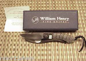 William Henry Knife B12 A325 William Henry Folding Pocket Knife NOS 