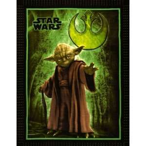  No Sew Fleece Throw Kit Star Wars Yoda Fabric By The Each 