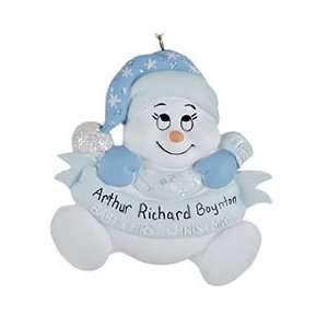    Snow Baby 1st Christmas Boy Christmas Ornament