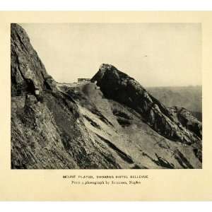 1909 Print Sommers Mount Pilatus Hotel Bellevue Mountain Tourism 