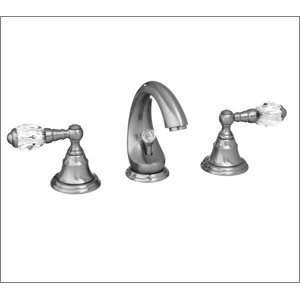  Aqua Brass Faucets 361636073 Crystal Widespread Lav Faucet 