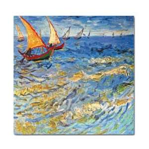  Rikki KnightTM Vincent Van Gogh Art   The sea at Saintes 