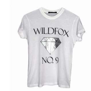 WILDFOX COUTURE White Diamond Potion S/S Mini Tee, SIZE MEDIUM  New 