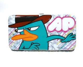  Disneys Perry the Platypus All Over Ladies Hinge Wallet 
