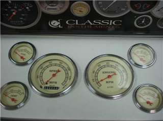 Classic Instruments 6 Gauge Complete kit w/ Senders  