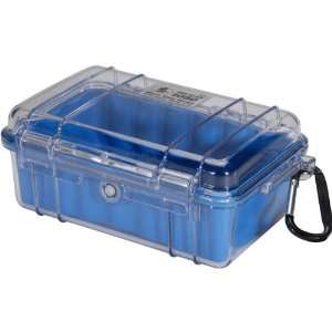  New Blue Small Case with Clear Lid and Carabineer   V32633 