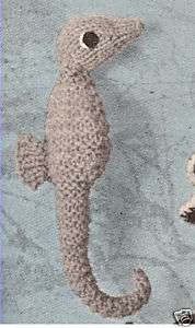 Seahorse Sea Horse Stuffed Animal Toy Knitting Pattern  