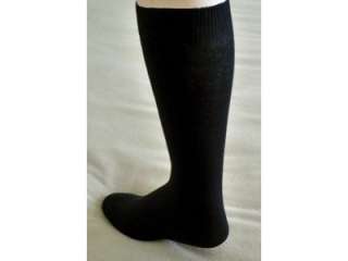 Womens Wide Knee High Socks Black Sz10 13 Pk of 2 New  