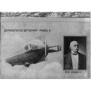  Zeppelin airship,model 4,Bust of Count Graf Zeppelin