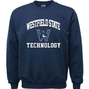  Westfield State Owls Navy Youth Technology Arch Crewneck 