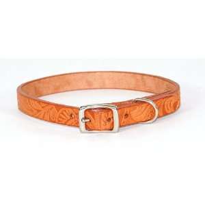   Hamilton 1 x 24 Floral Western Tooled Leather Collar