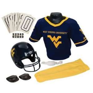 West Virginia Mountaineers WVU NCAA Football Deluxe Uniform Set Size 