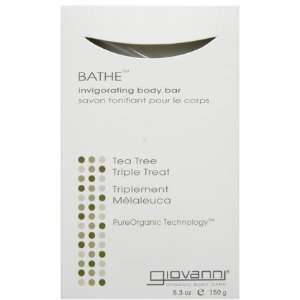  Giovanni Bathe Bar Soap, Tea Tree, 5.3 oz (Quantity of 5 