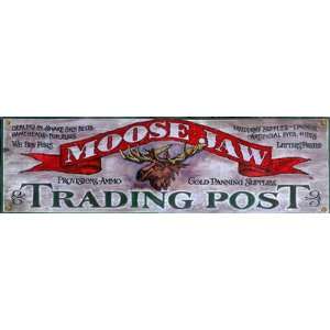   Lodge Signs   Moose Jaw Trading Post LARGE, 14x42 
