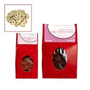 Gourmet White Chocolate Covered Mini Pretzels Red Rooftop Gift Box 8oz 