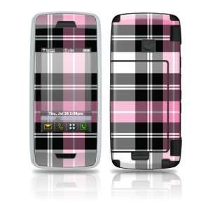  Pink Plaid Design Protective Skin Decal Sticker for LG 
