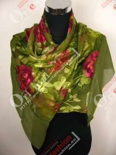 Lot of 20 Burn out obLong 100% silk Scarf S006 Wholesale price  