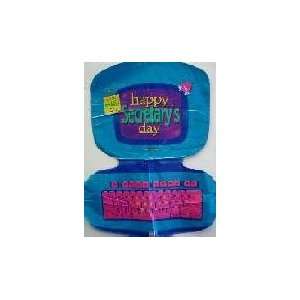  30 Happy Secretarys Day Blue Computer (B1)   Mylar 
