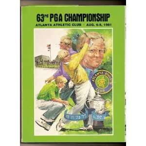  1981 PGA Championship Program Atlanta 