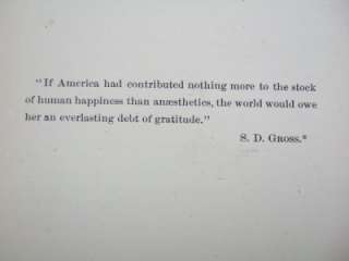1879 Early AMERICAN ANAESTHETICS 2nd ed * Rare Medical Work  