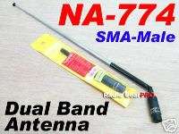 Nagoya NA 774 SMA Male Dual band antenna Icom Yaesu  