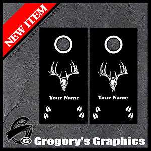 Cornhole Decals Whitetail Deer Outdoor Hunting Decals  