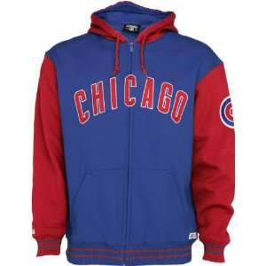    Chicago Cubs Royal Full Zip Hooded Fleece Jacket
