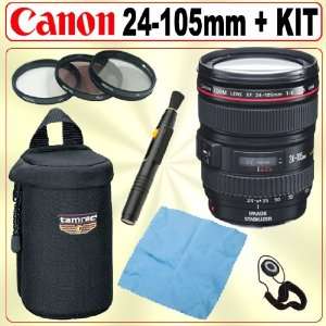  Canon EF 24 105mm f/4 L IS USM Wide Angle Telephoto Zoom Lens 