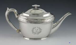 1804 British English Sterling Silver Teapot  