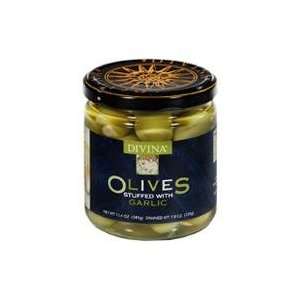 Divina Olives Stuffed with Garlic   7.7 Grocery & Gourmet Food