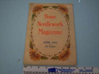 BN489 1914 Home Needlework Magazine Crochet Pattern Ins  