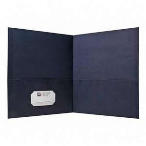    71437 Simulated Leather Double Pocket Folder   Letter   8.5 X 11