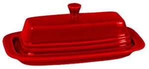 Fiesta 2 Piece Covered Butter Dish, Scarlet  