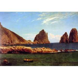 Oil Painting Capri by Albert Bierstadt Albert Bierstadt Hand Painted